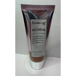 The Crème Shop CC Crème Full Coverage Deep 220 Age Defense SPF 30 1.69oz Korean
